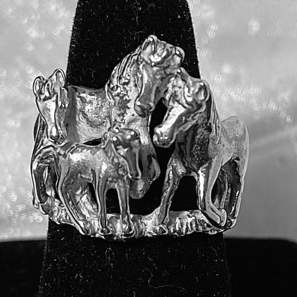 💖Sterling Silver Wearable Art!  Breathtaking! 5 Piece Horse Jewelry Set /NS127 - Picture 8 of 9